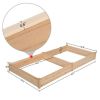 Solid Wood Raised Garden Bed Divided Planter 92” x 47” x 9”
