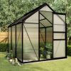 A-Frame Greenhouse Polycarbonate and Aluminum Frame 6'x6’