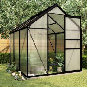 A-Frame Greenhouse Polycarbonate and Aluminum Frame 6'x6’