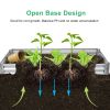 Galvanized Steel Square Raised Garden Bed 48” x 48” x 12”