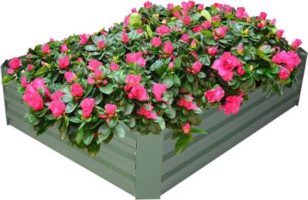 Galvanized Steel Raised Bed with Anti-Rust Coating 48x36x12”