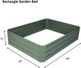Galvanized Steel Raised Bed with Anti-Rust Coating 48x36x12”