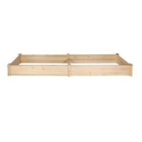 Fir Raised Garden Bed Divided in 2 Planting Beds 93”x23.6”x9”