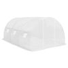 14.75’ x 9.84’ x 6.5’ Hoop Greenhouse PE Cover w/ Steel Frame