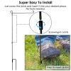 Garden Flag Flagpole Stand Powder Coated Iron Flag Holder 36”