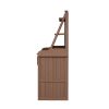 Fir Potting Bench Workstation with Drawers and Cabinet 47 x 65”