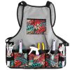 15-Pocket Adjustable Work Tool Apron Made of 600D Oxford Cloth