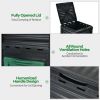 Outdoor Composter with Large Lidded Opening and Bottom Exit Door 80 Gallon; 10.69 Cu.Ft.