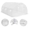 14.75’ x 9.84’ x 6.5’ Hoop Greenhouse PE Cover w/ Steel Frame