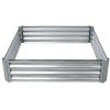 Galvanized Steel Square Raised Garden Bed 48” x 48” x 12”