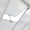 8’x10' Polycarbonate and Aluminum Frame A-Frame Greenhouse