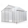 8’x10' Polycarbonate and Aluminum Frame A-Frame Greenhouse