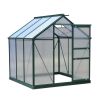 6' x 6' x 7' Aluminum and Polycarbonate A-Frame Greenhouse