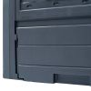 Gray Garden Compost Bin with Split Lid 67.7 Gal; 9.18 Cu.Ft.
