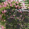 Metal Privacy Screens and Panels with Free Standing, Freestanding Outdoor Indoor Privacy Screen, Decorative Privacy Screen for Balcony Patio Garden, S