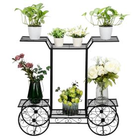 Parisian 6 Tier Garden Plant Stand Coated Metal 31"x10"x29.7”