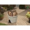 15 Gallon Resin Rolling Lawn and Utility Cart, 20.75 in D x 35.75 in H x 22.5 in W