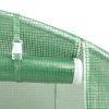 9.8’ x 4.9’ x 6.5’ Hoop Greenhouse with Steel Frame, PE Cover