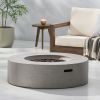 Outdoor Round MGO Fire Pit Table 50 000 BTU 39.25” Diameter