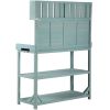 Heavy Duty Fir Wood Potting Bench with Anti-Fall Device 47”x65”