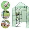Mini Walk-In A-Frame Greenhouse with 8 Shelves 5’x5’x6.4’