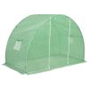 9.8’ x 4.9’ x 6.5’ Hoop Greenhouse with Steel Frame, PE Cover