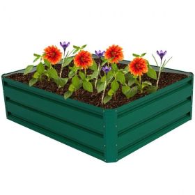 Coated Steel Raised Garden Bed for Patio/Ground 40”x 32”x12”