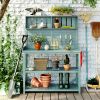 Heavy Duty Fir Wood Potting Bench with Anti-Fall Device 47”x65”