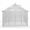 8’x10' Polycarbonate and Aluminum Frame A-Frame Greenhouse