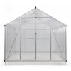 8’x10' Polycarbonate and Aluminum Frame A-Frame Greenhouse