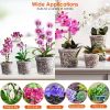 9 PC Orchid Seed Starter Kit Reusable Clear Pots with 32’ Rope