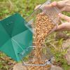 Hexagonal Folding Bird Feeder with Durable Sunscreen and Antifreeze Plastic Feed Cage
