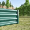 Coated Metal Raised Garden Bed in Green 7.6ft x 3.7ft x 1ft