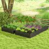 Galvanized, Powder Coated Steel Raised Bed 96” x 48” x 12”