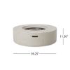 Outdoor Round MGO Fire Pit Table 50 000 BTU 39.25” Diameter