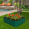 Coated Steel Raised Garden Bed for Patio/Ground 40”x 32”x12”