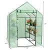 Mini Walk-In A-Frame Greenhouse with 8 Shelves 5’x5’x6.4’