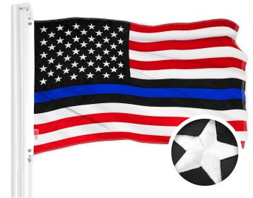 Blue Lives Matter Flag 3x5’ Polyester Embroidered Honor Flag