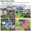 Garden Flag Flagpole Stand Powder Coated Iron Flag Holder 36”