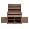 Fir Potting Bench Workstation with Drawers and Cabinet 47 x 65”