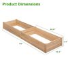Wooden Raised Garden Bed Divisible Planter 92” x 22” x 9”