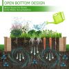 Wooden Raised Garden Bed Divisible Planter 92” x 22” x 9”