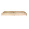 Wooden Fir Divided Raised Garden Bed 93in x 23.6in x 9in