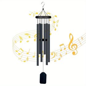 Outdoor Memorial Wind Chimes Garden Decor 6 Aluminum Alloy Tubes Bronze