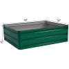 Coated Steel Raised Garden Bed for Patio/Ground 40”x 32”x12”