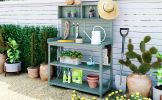 Heavy Duty Fir Wood Potting Bench with Anti-Fall Device 47”x65”