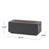 Outdoor MGO Fire Pit 40 000 BTU with Tank Holder 40” Width