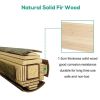 3 Tier Elevated Raised Bed Garden Fir Wood Planter 47x47x 22"
