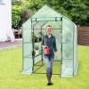 Mini Walk-In A-Frame Greenhouse with 8 Shelves 5’x5’x6.4’