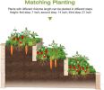 3 Tier Elevated Raised Bed Garden Fir Wood Planter 47x47x 22"